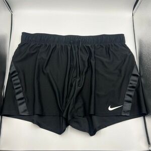 Nike Dri-FIT Women's Black Athletic Drawstring Running Shorts‎ Size XL
